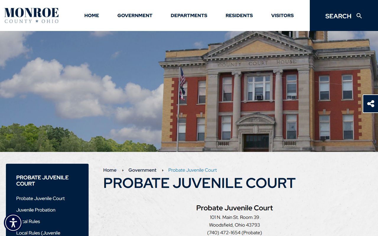 Monroe County Probate and Juvenile Court website
